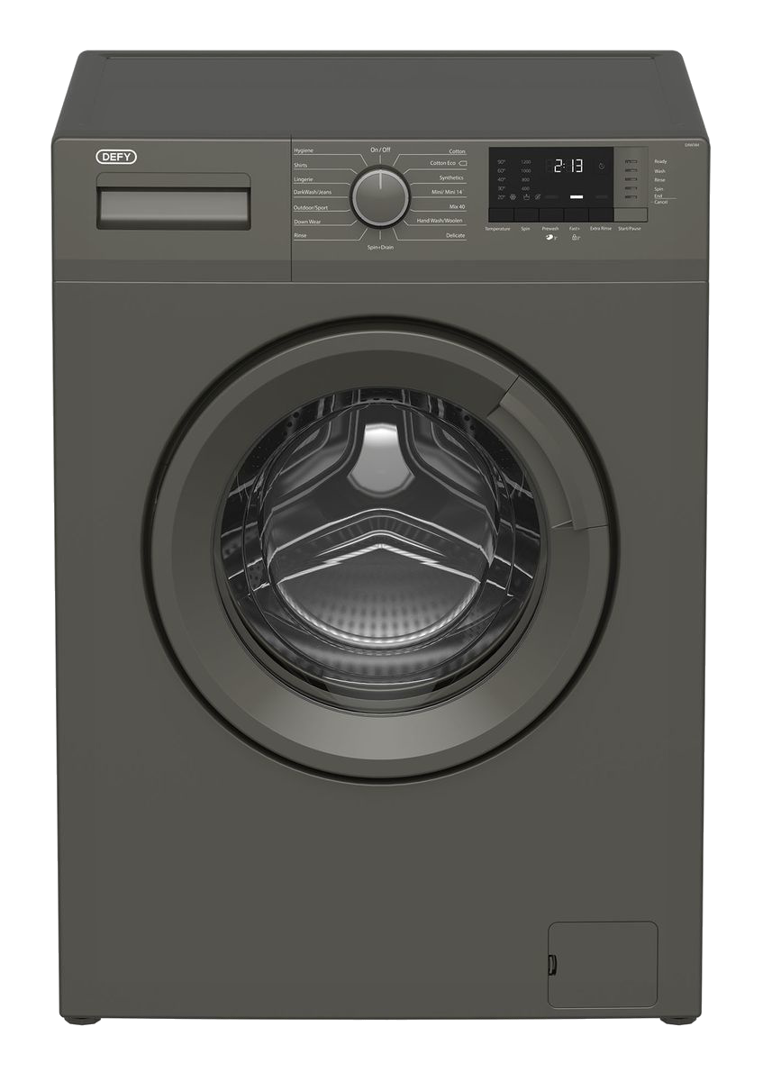 Defy 7Kg Front Loader Washing Machine Manhattan Grey DAW384 - Zambia