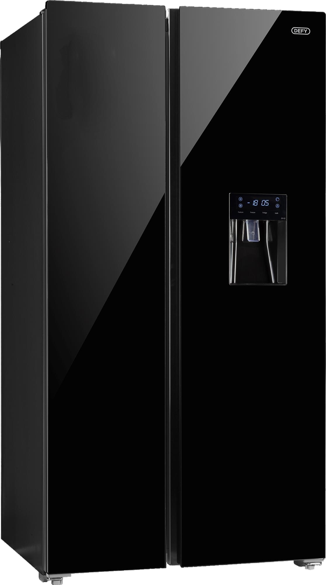Defy 91cm Side by Side Mirror Black Glass DFF456 - Zambia