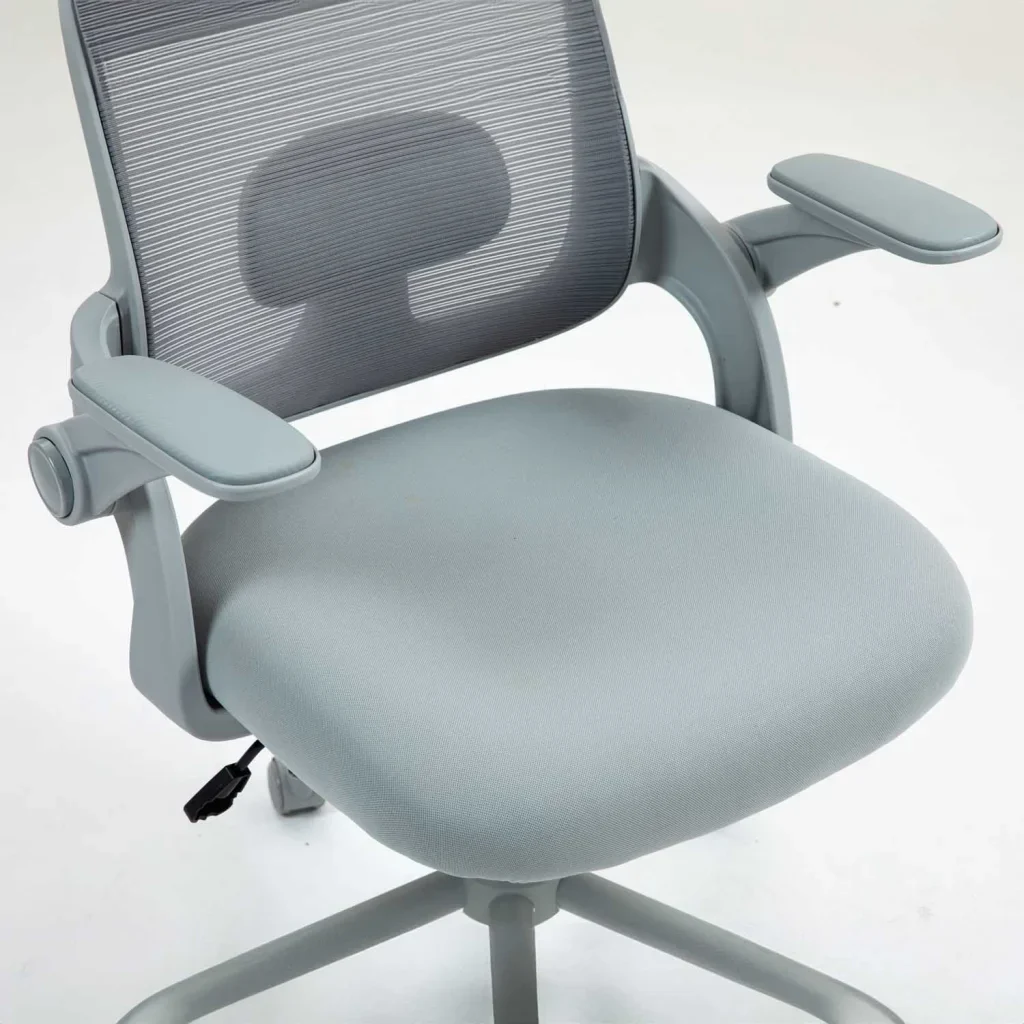 ERGONOMIC OFFICE CHAIR AH612 WITH HEADREST - GREY