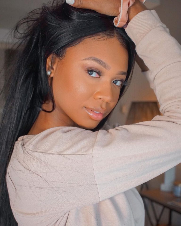 Brazilian Silky Straight 3part Wig 18″