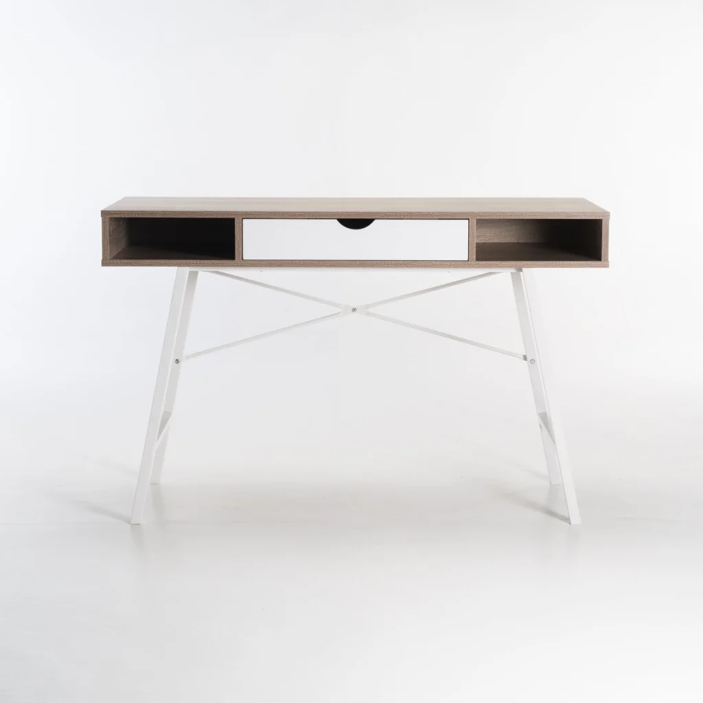 LUCA 120cm DESK - Oak/White