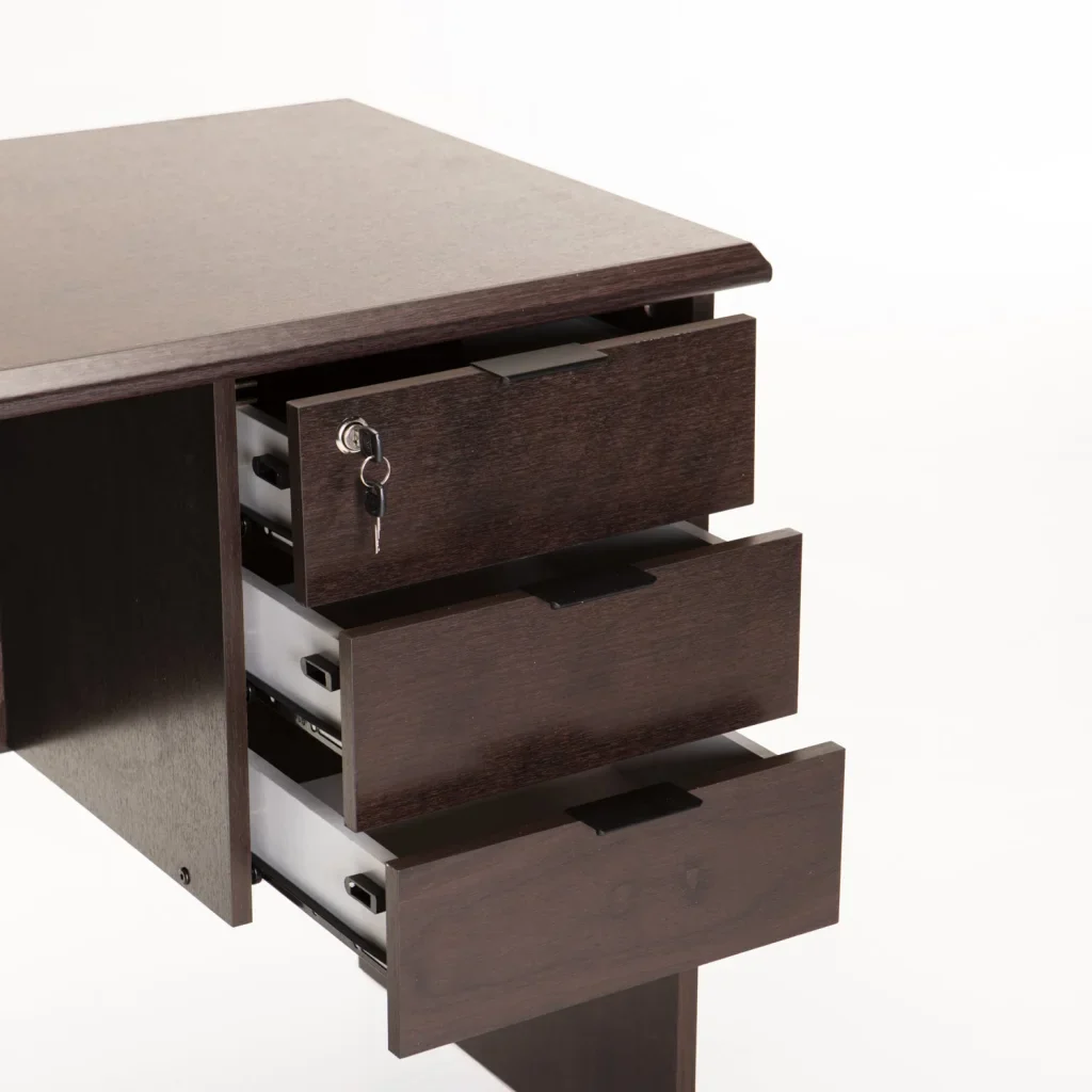SOHO 120cm DELUXE 3 DRAWER DESK - Wenge