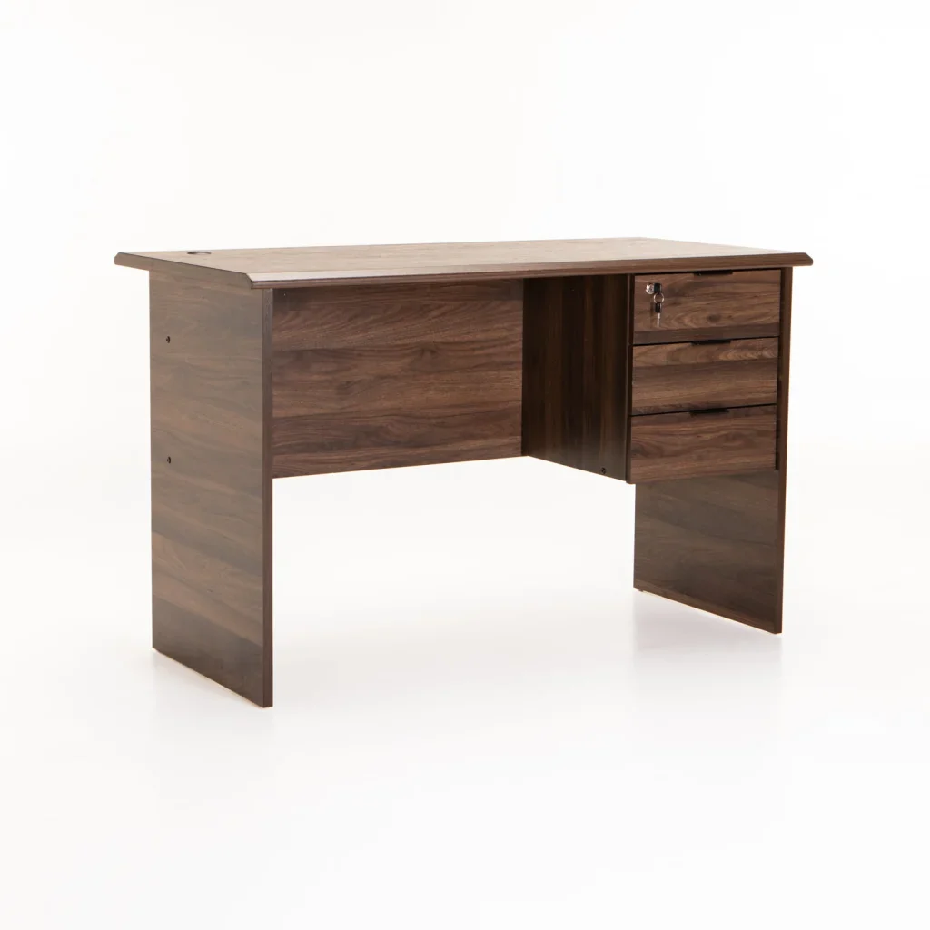 SOHO 120cm DELUXE 3 DRAWER DESK - Walnut