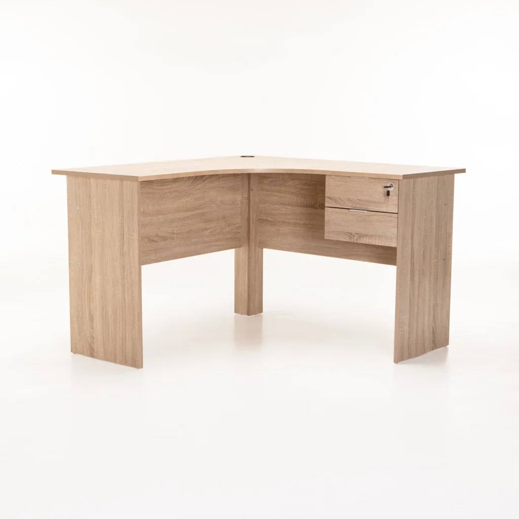 SOHO 120cm 2 DRAWER CORNER DESK - Light Oak