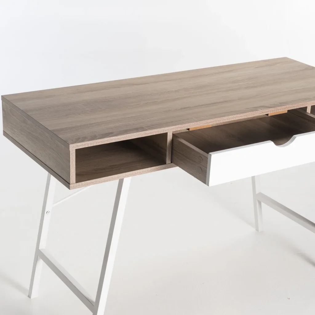 LUCA 120cm DESK - Oak/White