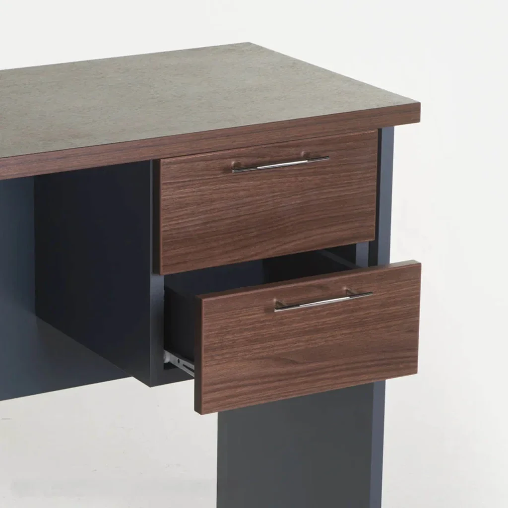 AXA 2 DRAWER UNIT FOR 90cm SIDE DESK - Walnut