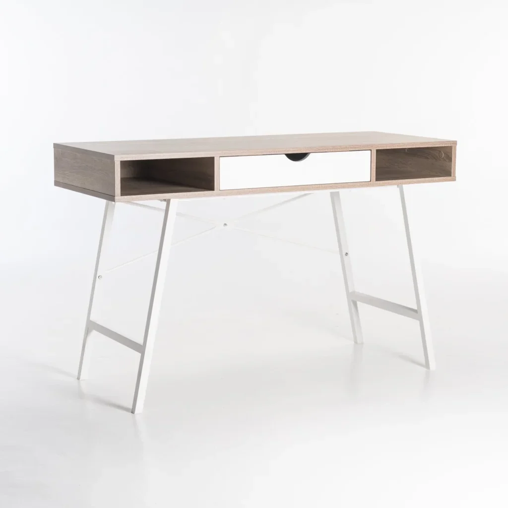 LUCA 120cm DESK - Oak/White