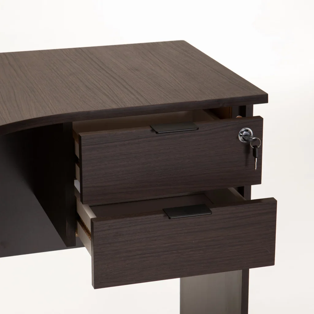 SOHO 120cm 2 DRAWER CORNER DESK - Wenge