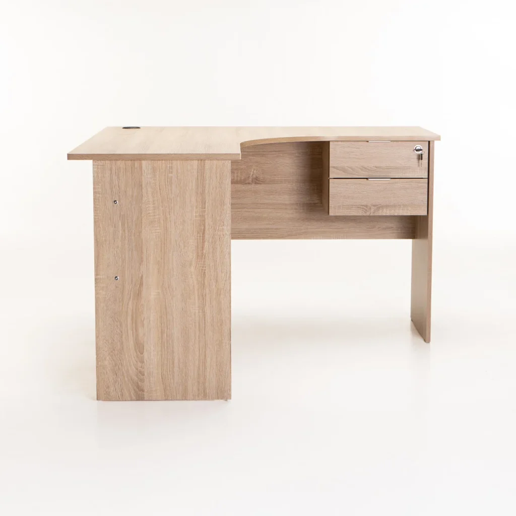 SOHO 120cm 2 DRAWER CORNER DESK - Light Oak