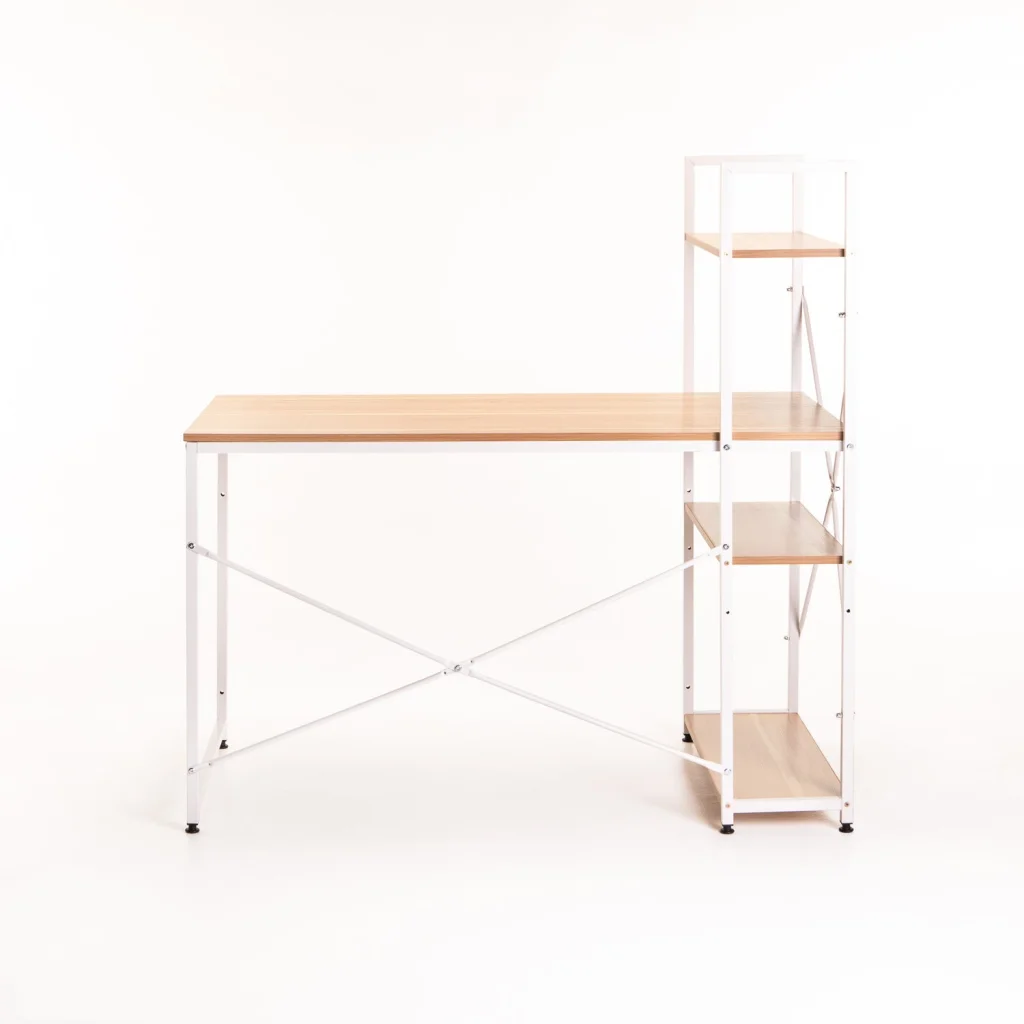 OMEGA 120cm DESK WITH SHELF - Beech