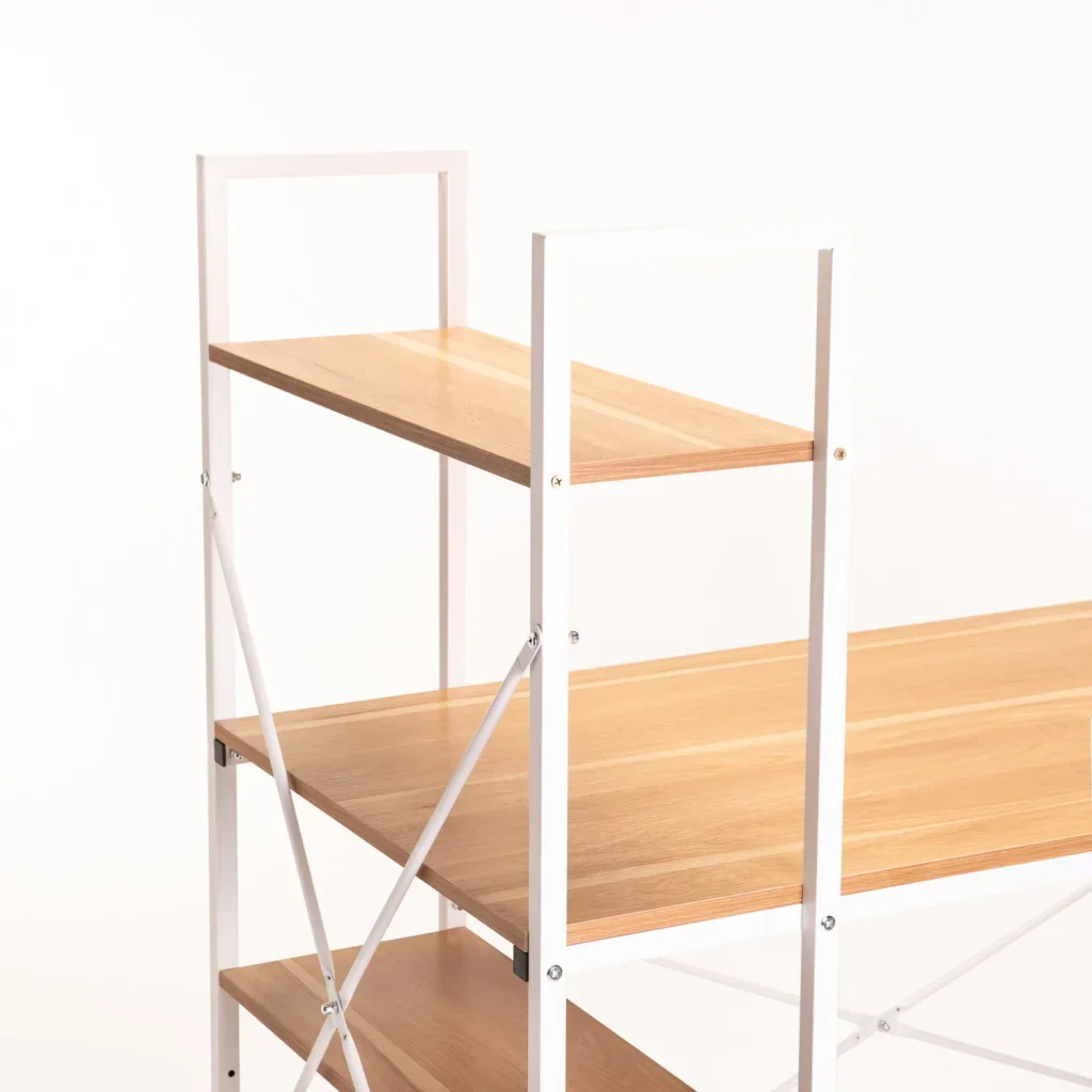 OMEGA 120cm DESK WITH SHELF - Beech