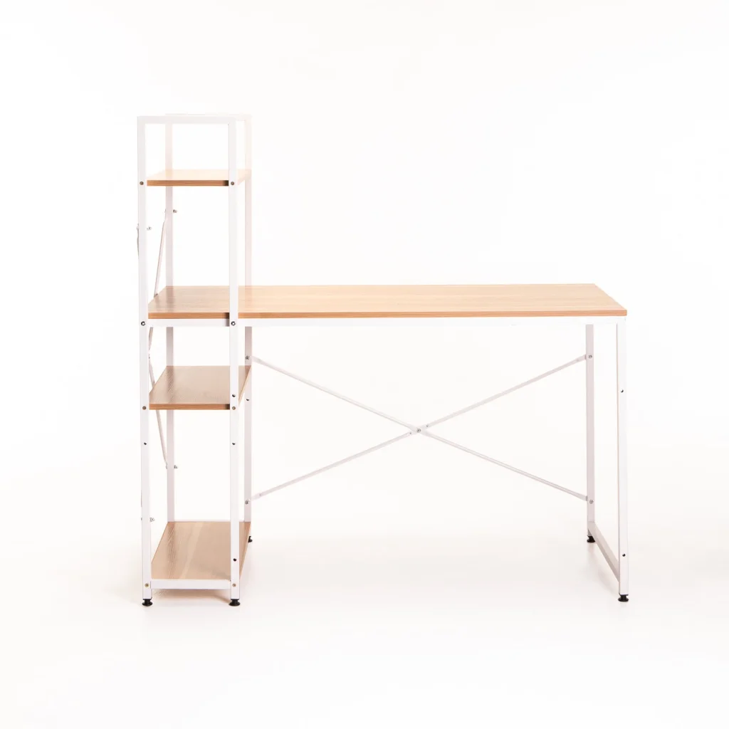 OMEGA 120cm DESK WITH SHELF - BEECH
