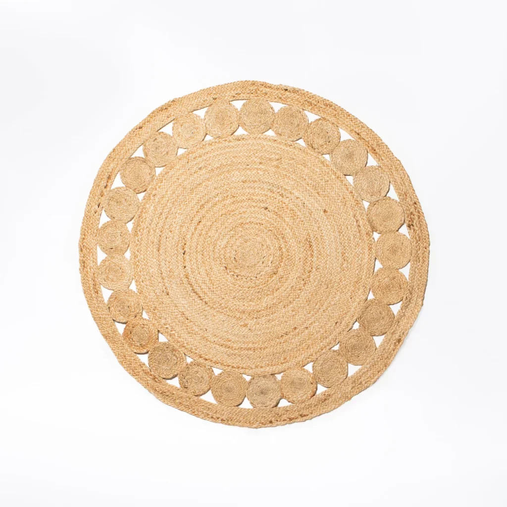 NILA 120cm ROUND JUTE RUG