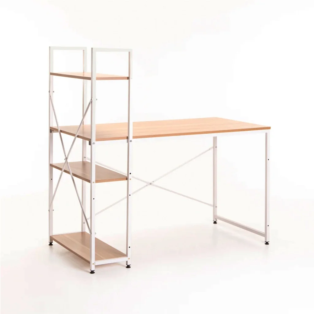 OMEGA 120cm DESK WITH SHELF - BEECH