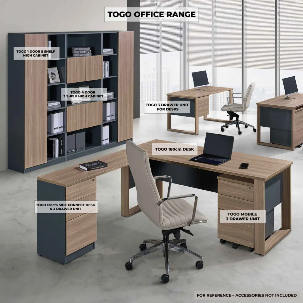 TOGO 4 DOOR 3 SHELF HIGH CABINET