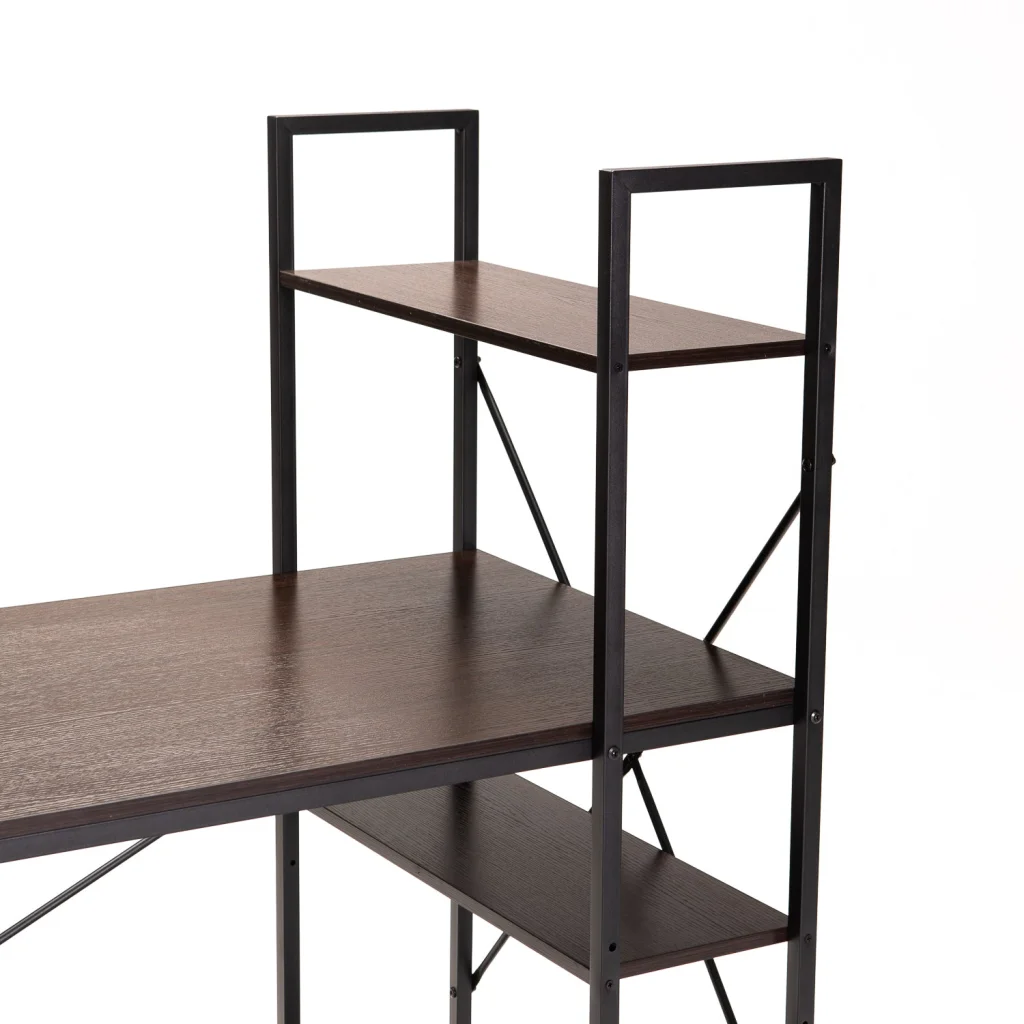 OMEGA 120cm DESK WITH SHELF - WENGE