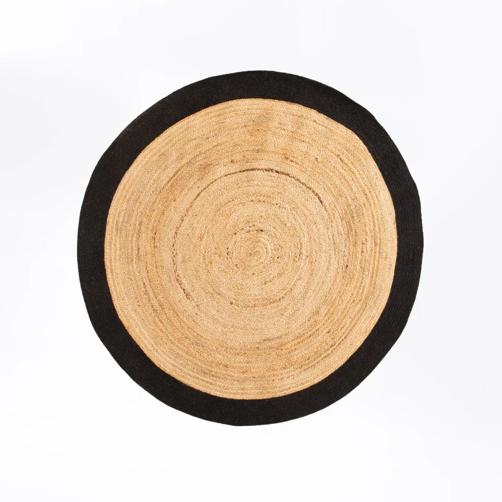 RIA ROUND JUTE RUG 120CM