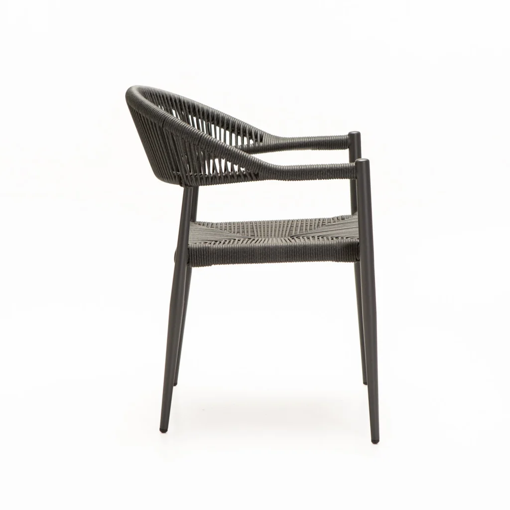 DELOS OUTDOOR CHAIR - DARK GREY