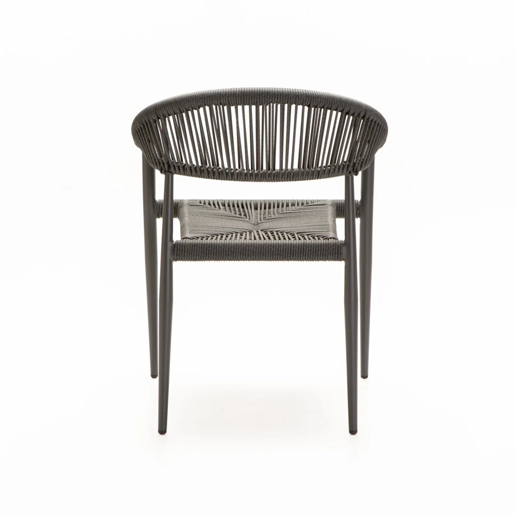 DELOS OUTDOOR CHAIR - DARK GREY
