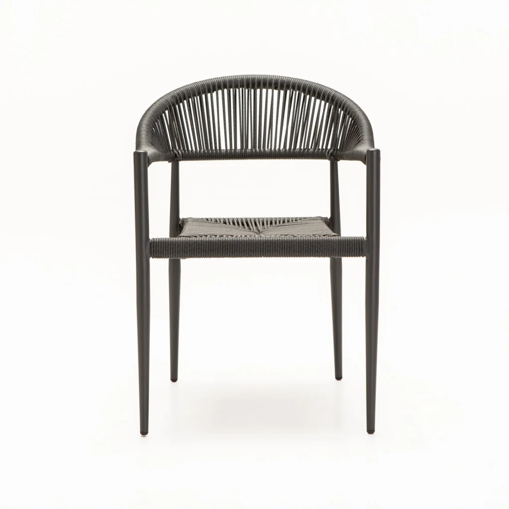 DELOS OUTDOOR CHAIR - DARK GREY