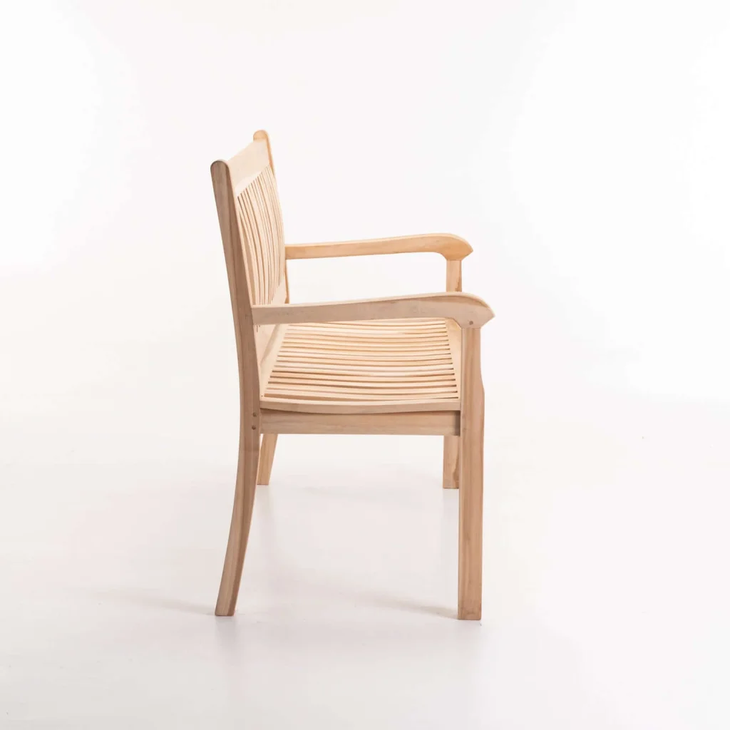 BEAUFORT TEAK 2 SEATER BENCH
