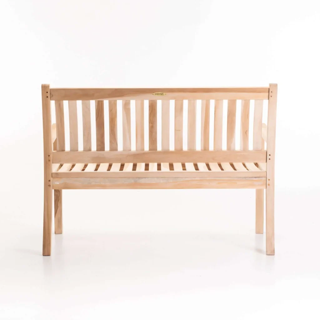 BEAUFORT TEAK 2 SEATER BENCH