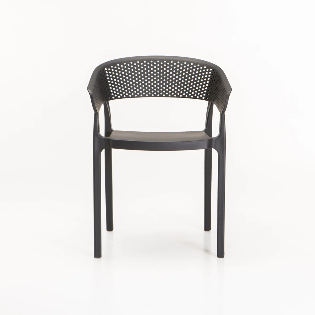 SAMUI INDOOR/OUTDOOR CHAIR WITH ARMS - DARK GREY
