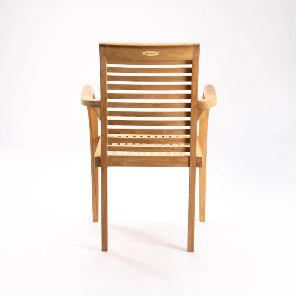 Milan Teak Stacking Armchair