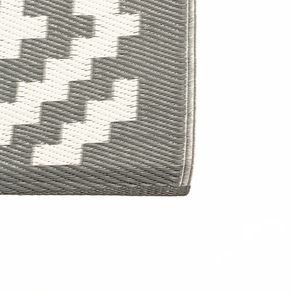 MENO M1 INDOOR/OUTDOOR RUG  150 x 230 CM (GREY/ WHITE)