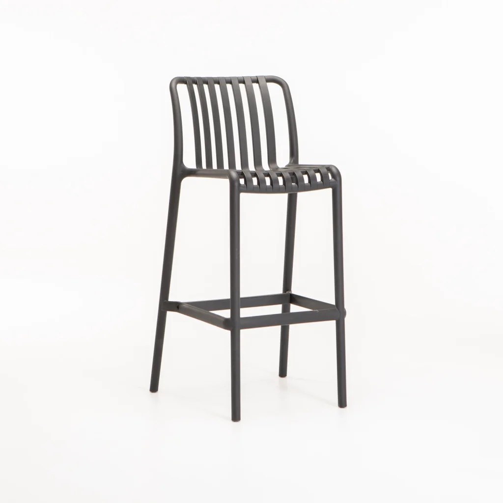 MAJORCA INDOOR/OUTDOOR BARSTOOL - DARK GREY