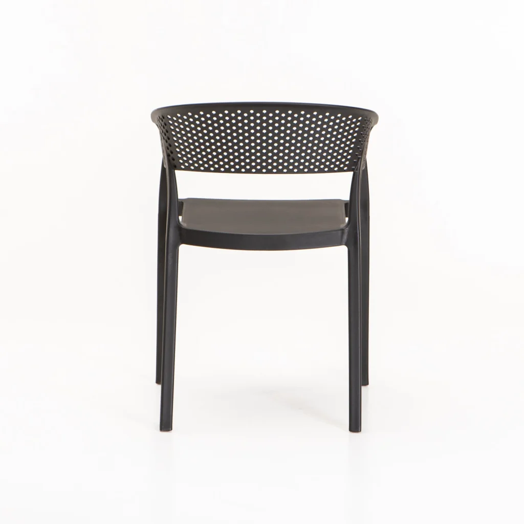 SAMUI INDOOR/OUTDOOR CHAIR WITH ARMS - BLACK