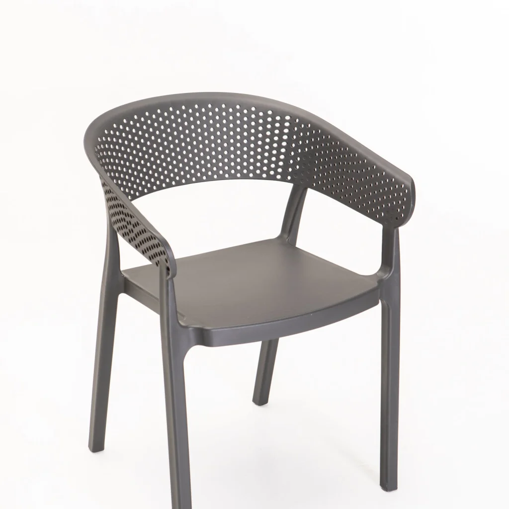 SAMUI INDOOR/OUTDOOR CHAIR WITH ARMS - DARK GREY