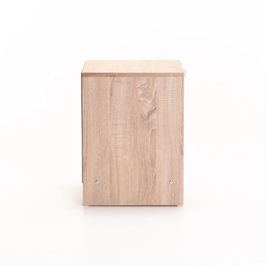 THETA 1 DRAWER PEDESTAL - LIGHT OAK/ GREY