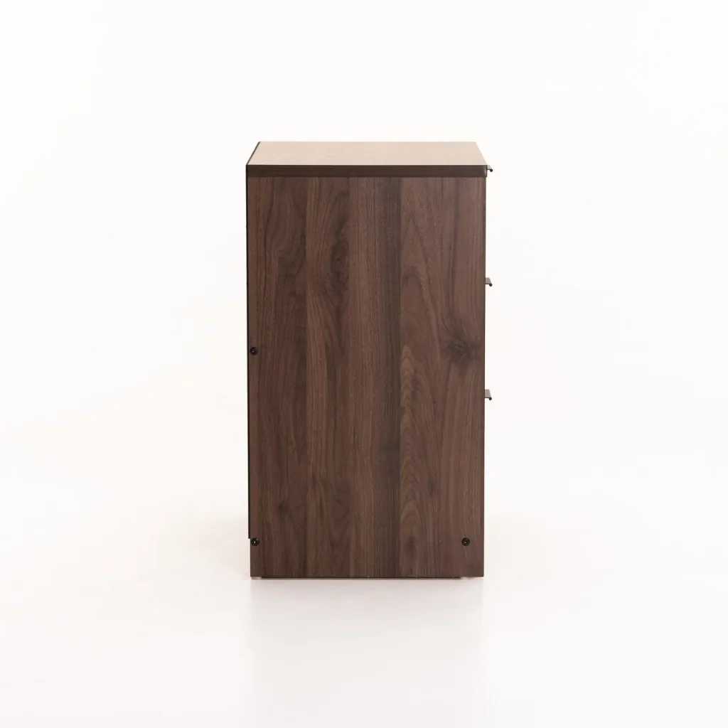 KAPPY 3 DRAWER PEDESTAL - WALNUT