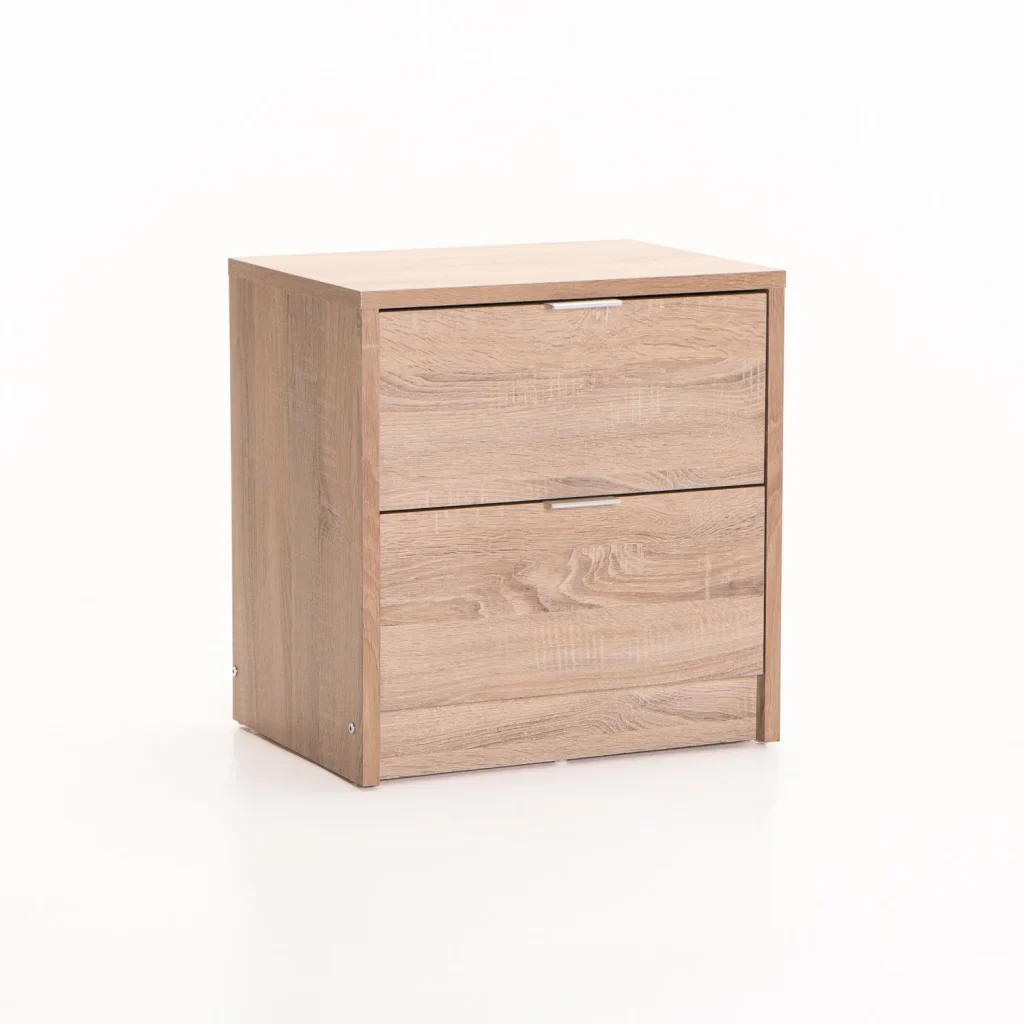KAPPY 2 DRAWER PEDESTAL - LIGHT OAK