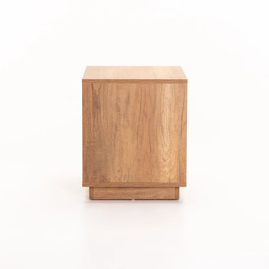 CENTO 1 DRAWER PEDESTAL - WILD OAK/ WHITE