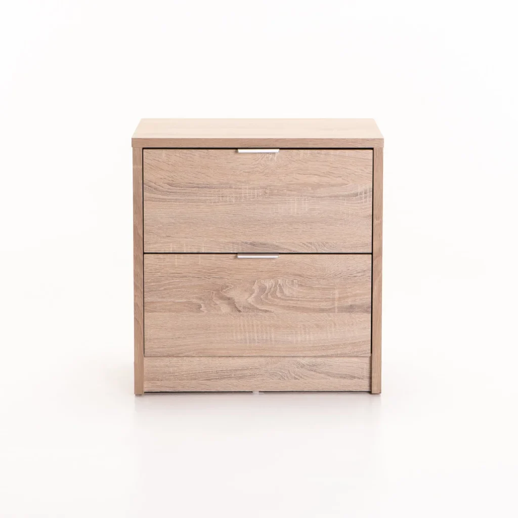 KAPPY 2 DRAWER PEDESTAL - LIGHT OAK