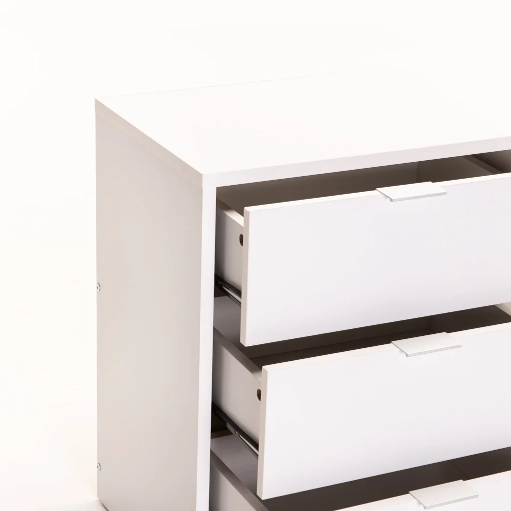 KAPPY 3 DRAWER PEDESTAL - WHITE