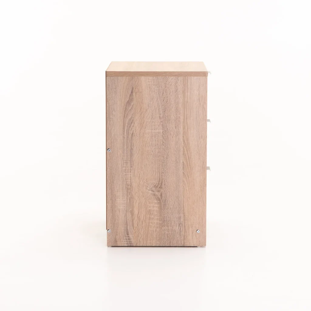 KAPPY 3 DRAWER PEDESTAL - LIGHT OAK