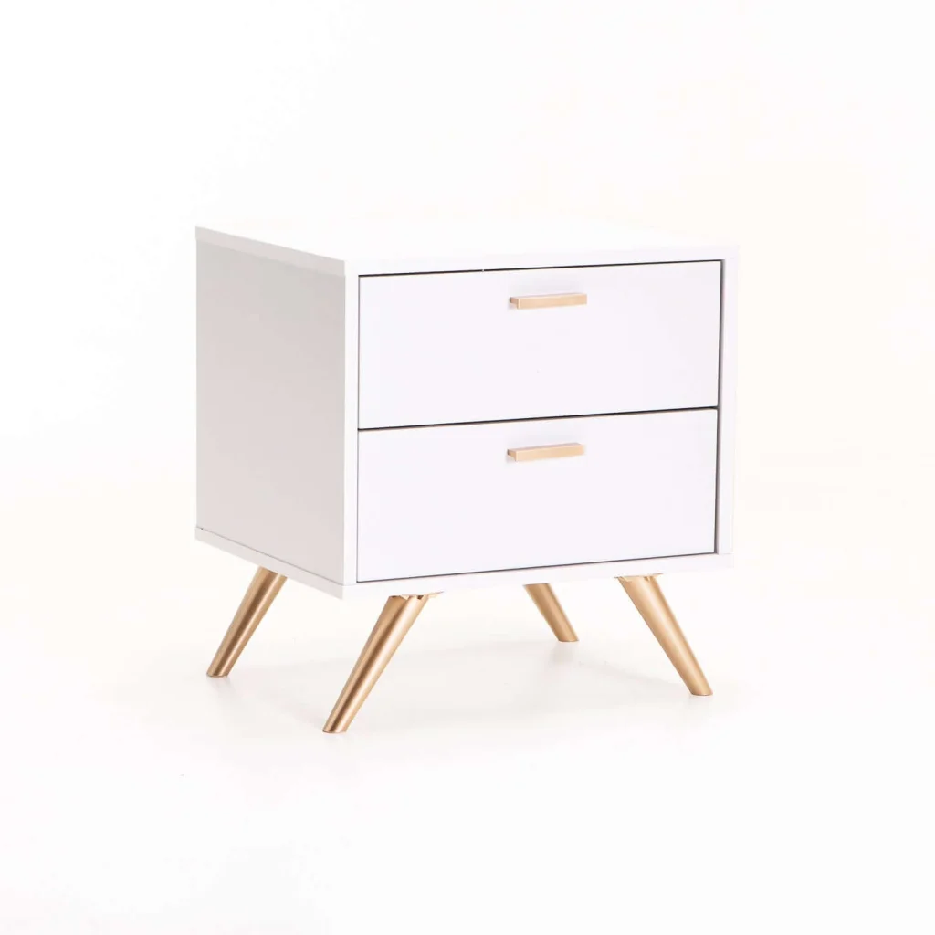 LENA 2 DRAWER PEDESTAL - WHITE