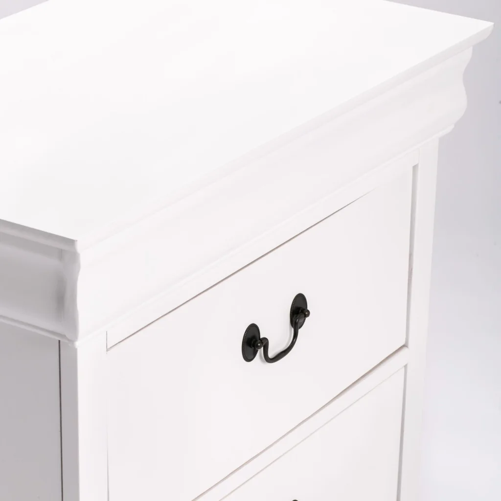 LOUISE 2 DRAWER PEDESTAL - WHITE