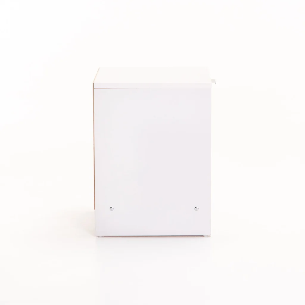 THETA 1 DRAWER PEDESTAL - WHITE/ LIGHT OAK