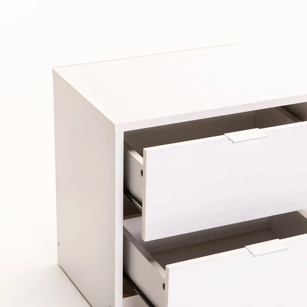 KAPPY 2 DRAWER PEDESTAL - WHITE