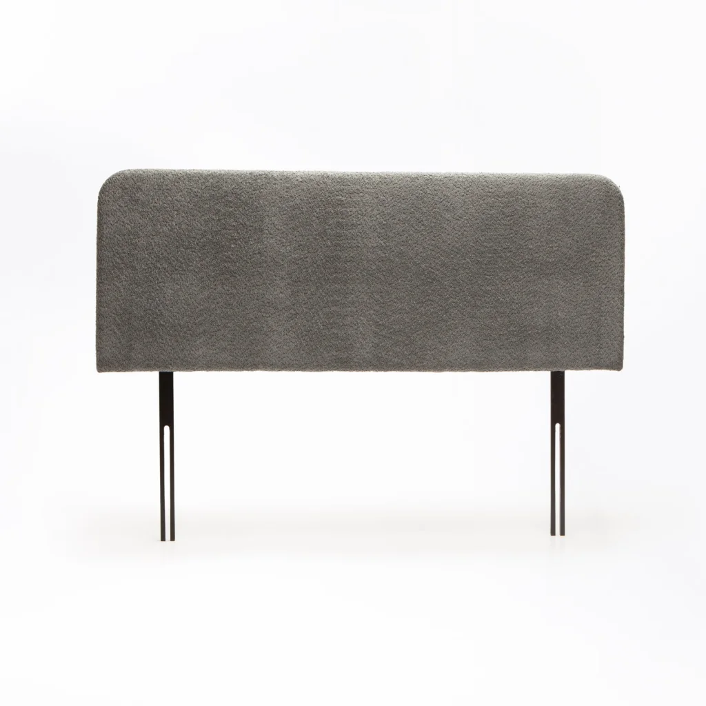 LUCY BOUCLE FABRIC HEADBOARD (SINGLE) - GREY