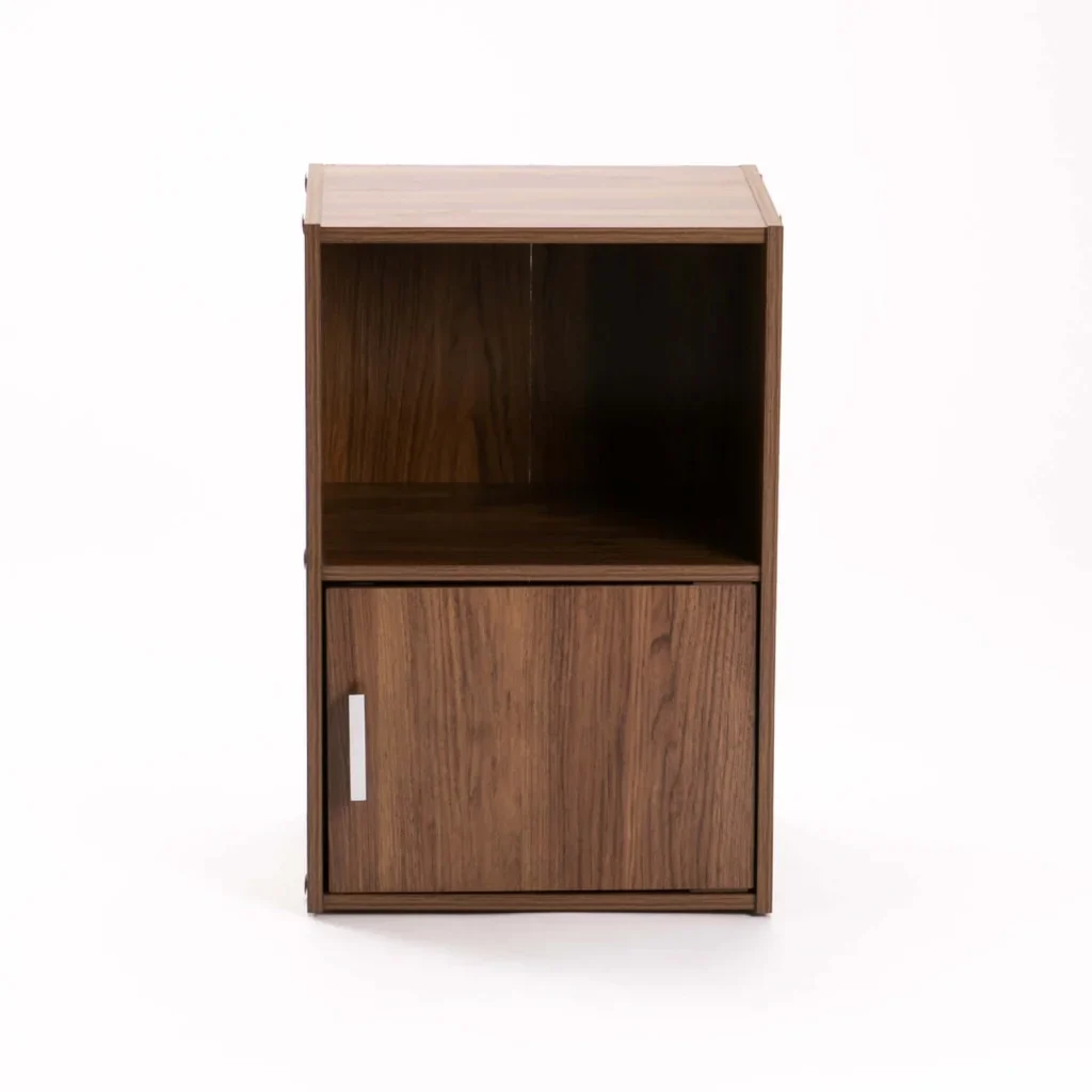 CYRUS 1 DOOR PEDESTAL -WALNUT