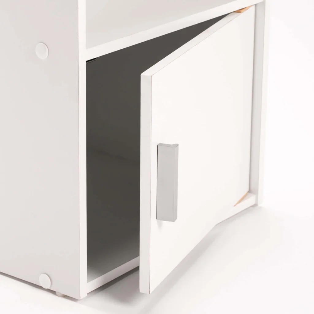 CYRUS 1 DOOR PEDESTAL -WHITE