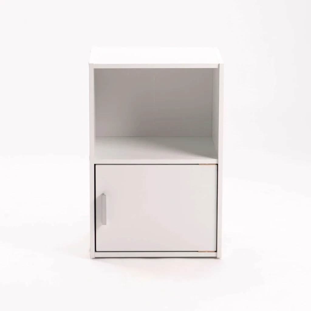 CYRUS 1 DOOR PEDESTAL -WHITE