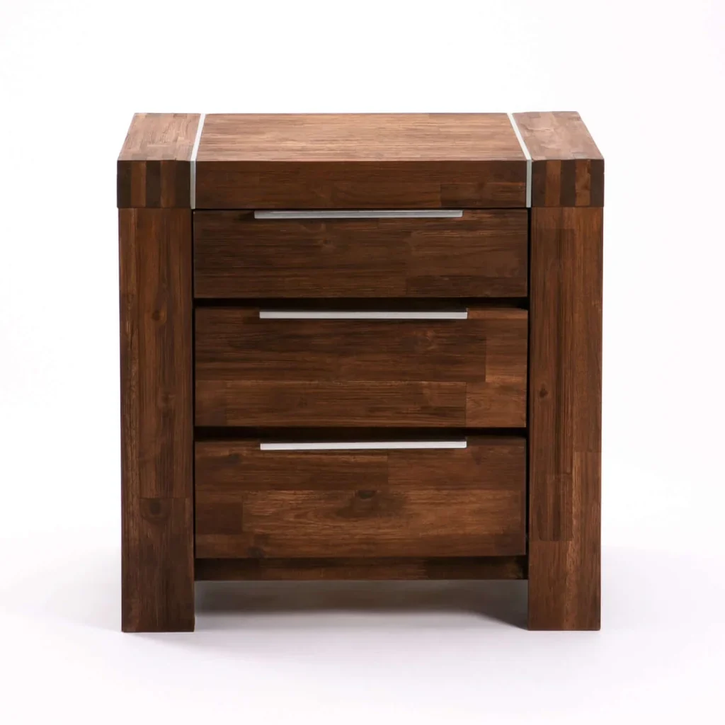 GLACIER 3 DRAWER PEDESTAL - JAVA