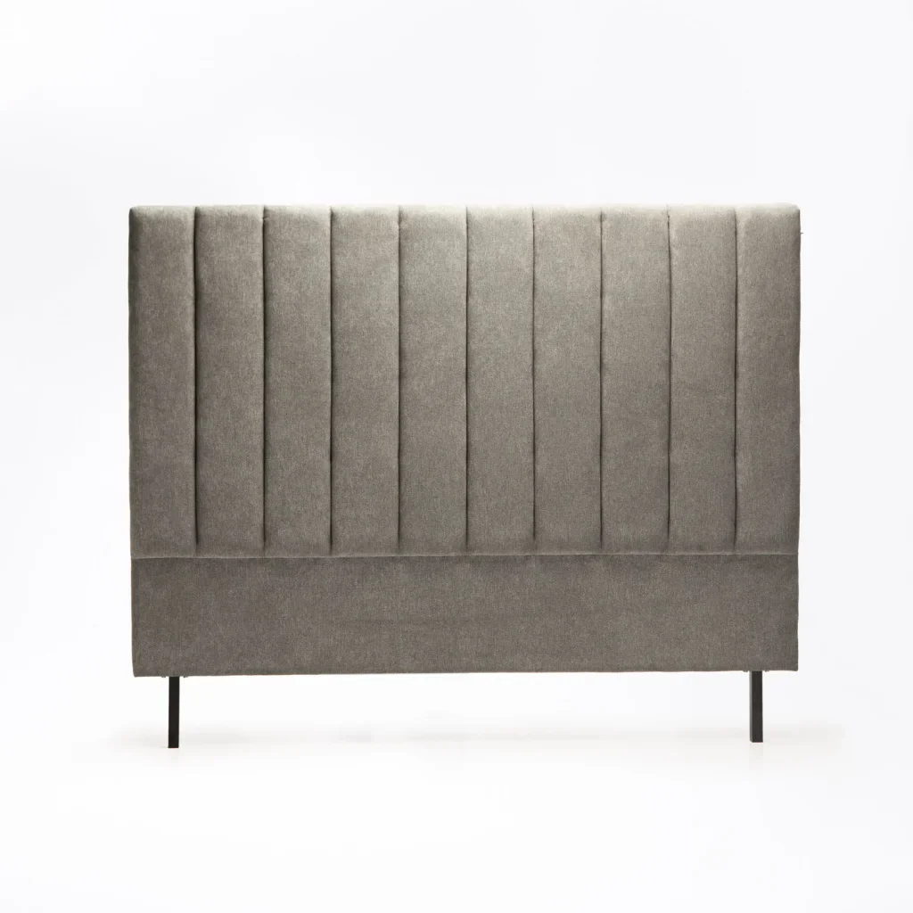 LENI FABRIC HEADBOARD (DOUBLE) - LIGHT GREY