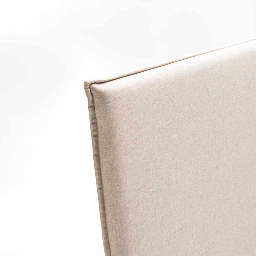 ZOE FABRIC HEADBOARD (DOUBLE) - OATMEAL